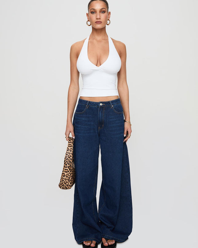 Whimsy Halter Top White