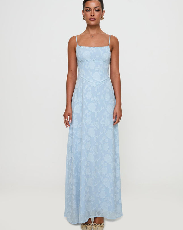 South Of France Maxi Dress Blue