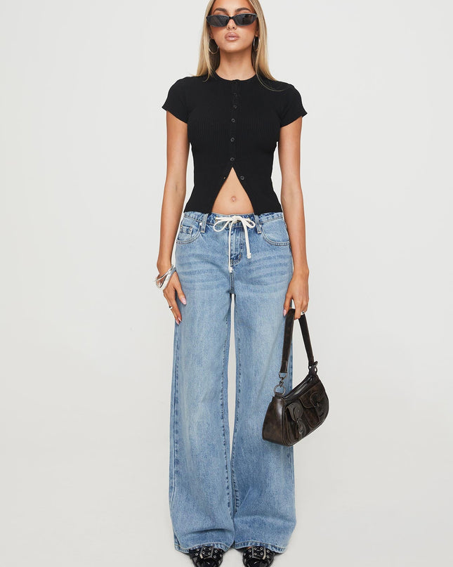 Suzu Knit Top Black