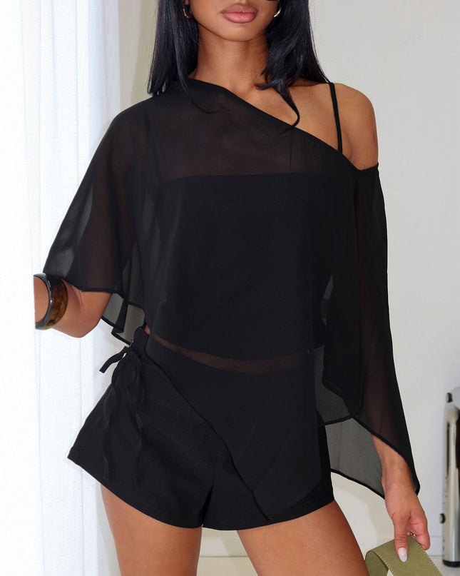 Senzo Wrap Shorts Black
