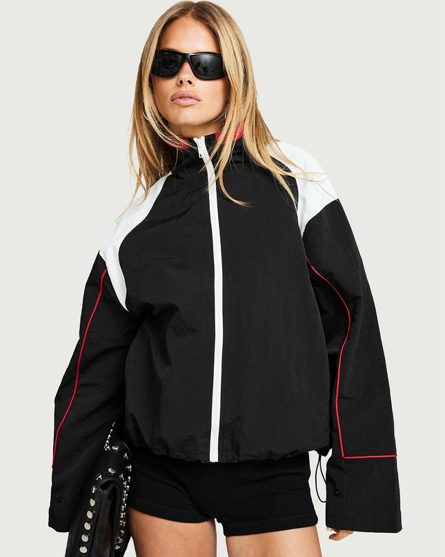 Shoreline Windbreaker Noir / White