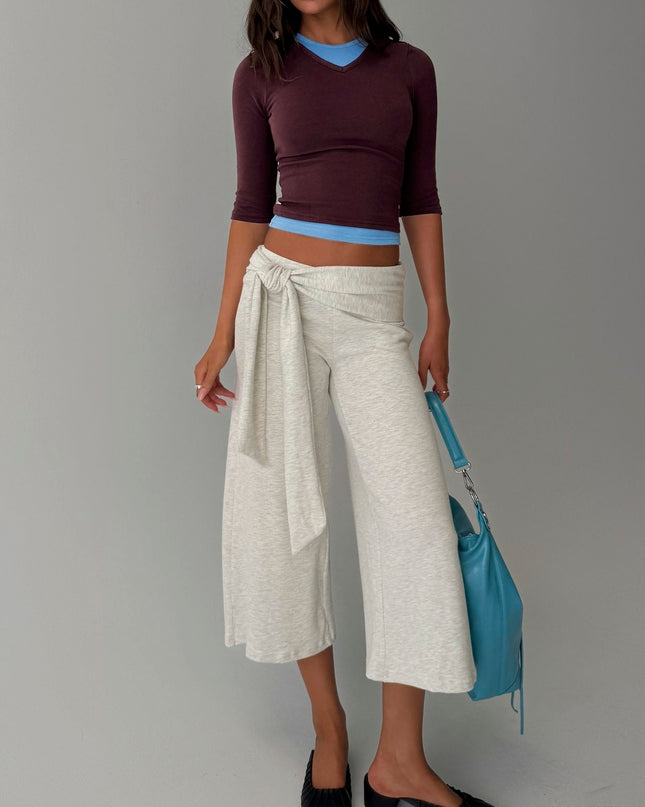 Briellah Layered 3/4 Sleeve Top Plum / Blue