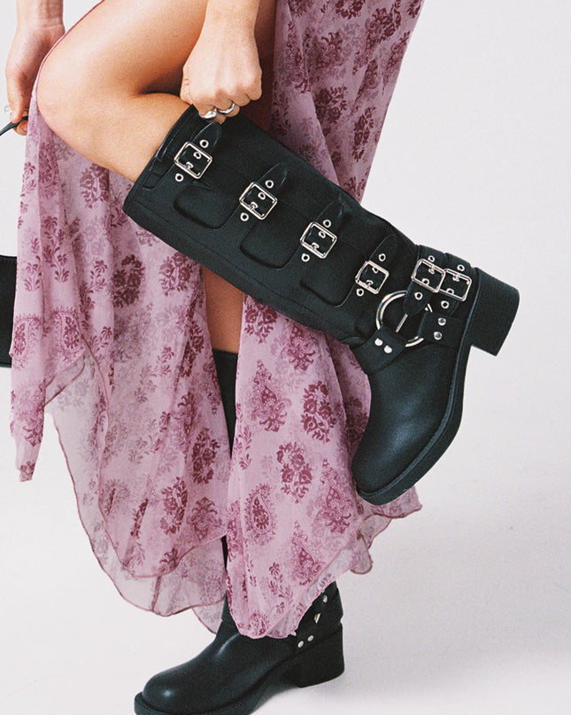 Buckle Down Boots Black